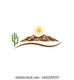 abstract landscape mountain vector illustration