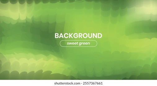Abstract landscape natural green background layout, with wavy abstract liquid background, liquid effect. Modern design template for poster, advertising banner, brochure, flyer, cover, website.