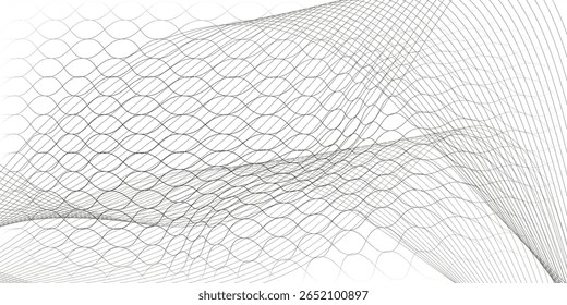 Abstract landscape on a with background. Cyberspace grid. Hi-tech network. 3d technology illustration. 3D illustration