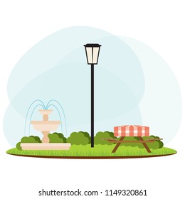 abstract landscape park