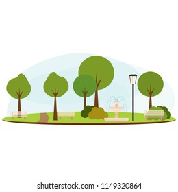 abstract landscape park