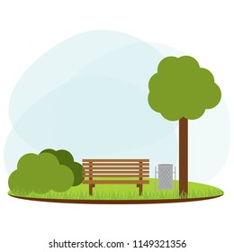 abstract landscape park