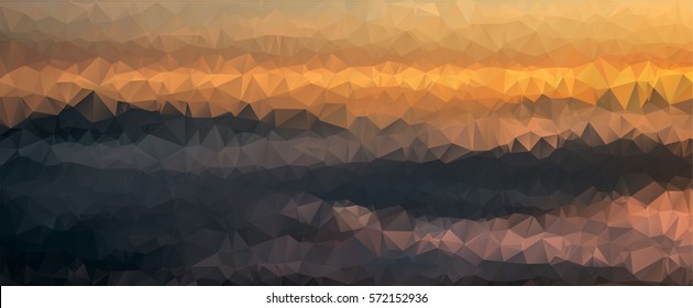 Abstract landscape polygon background EPS10