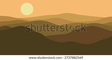 Abstract landscape poster. Desert-themed wall decor, contemporary art prints, mountain, desert, and mid-century landscape backgrounds. Sunsets, sunrises.