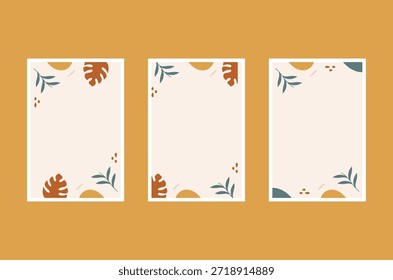 Carteles Abstractas del paisaje, decoración de la pared de la naturaleza, impresiones del arte contemporáneo con los gráficos del estilo boho.