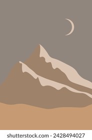 Abstract Landscape pre-made poster  to create unique and home decor, blogging
