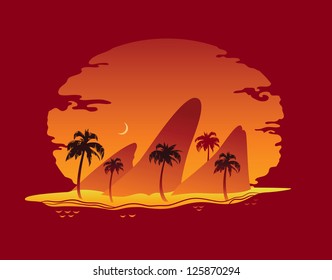 Abstract Landscape of Tropical Beach