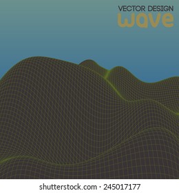 Abstract landscape. Vector background.