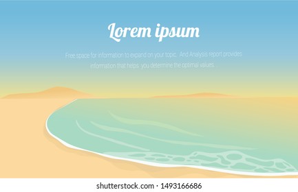 Abstract landscape , Vector banners with polygonal landscape illustration, Minimalist style