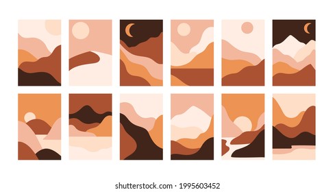 Paisaje abstracto  Vector
