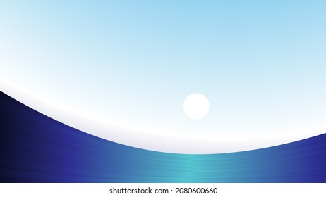 abstract landscapes. Sun, mountains, waves.
