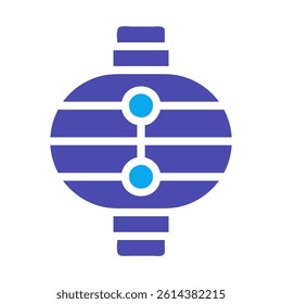 Abstract Lantern Celebration Design Vector Icon