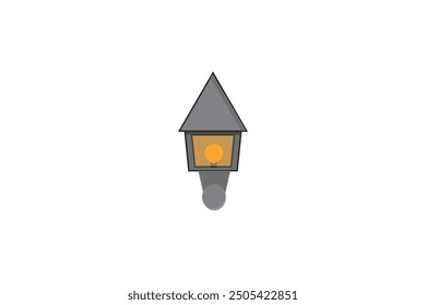 Abstract Lantern Flat Vector illustration mockup graphics for T-shirts, posters, and greeting card designs.