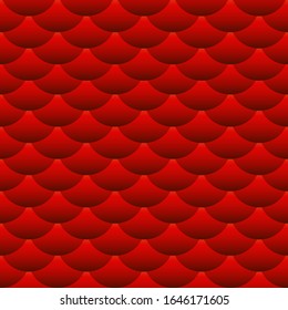 Faros abstractos, bolas, escamas rejilla color gradiente rojo anaranjado vectorial patrón transparente 

