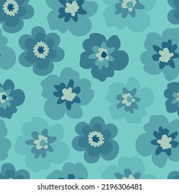 Abstrakte große, fette Blumendoodle endlose nahtlose Muster Textur-Oberfläche Design