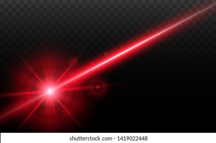 Laser Beam Red Light Vector Laser Stock Vector (Royalty Free ...