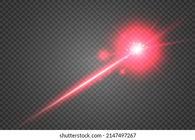 Abstract Laser Beam Transparent Isolated On Stock Vector (Royalty Free ...