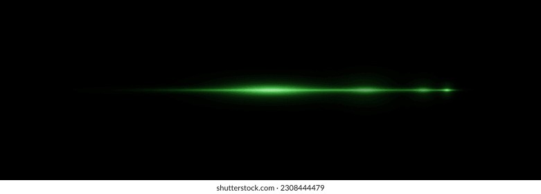 Abstract laser beam. Transparent isolated on black background. Vector illustration. light effect. directional spotlight