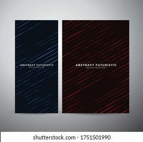 Vigas láser abstractas. Aislado sobre un fondo transparente de banner negro. Resumen de fondo de pantalla de arte futurista. Ilustración vectorial.