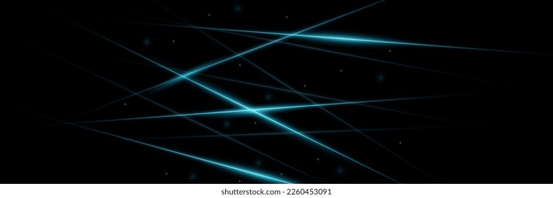 Abstract laser beams of light. Isolated on a black background. Vector illustration, eps 10.