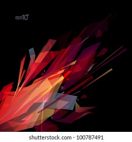 Abstract laser design template. Eps10 Vector.