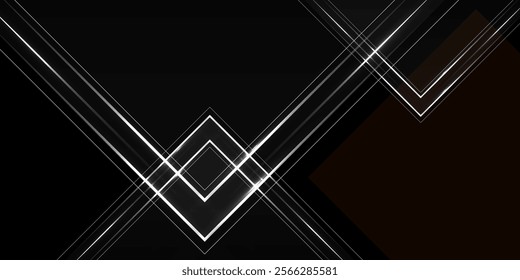 abstract laser light lines on the dark polygonal texture wall background