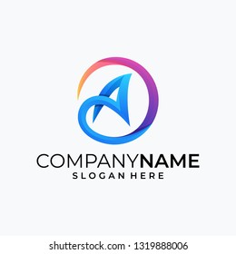 Abstract Latter A Design illustration vector template. Suitable for Creative Industry, Multimedia, entertainment, Educations, Shop, and any related business