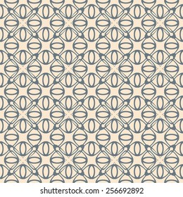 abstract lattice on a beige background in seamless pattern