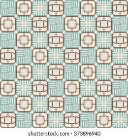 abstract lattice on a beige background in seamless pattern