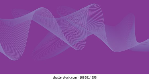 Abstract Lattice Wave Geometric shapes purple background vector illustration suitable for advertising design And print media
