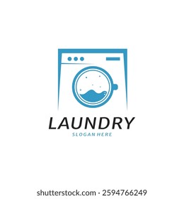 Abstract Laundry Logo Design. Suitable for Laundry Business Label.