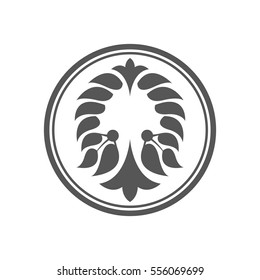 Abstract laurel wreath icon. 