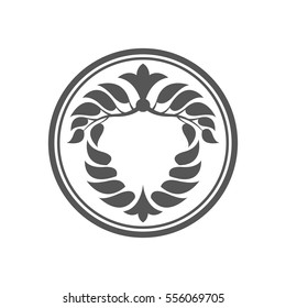 Abstract laurel wreath icon. 