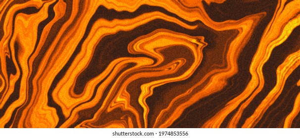 Abstract lava liquid backround vector design. Orange marble backdrop.