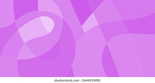 Abstract lavender background with overlapping, flowing shapes