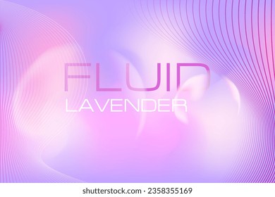 Abstract lavender background with round shapes and wavy lines, perfect for beauty presentation, modern poster, trendy banners