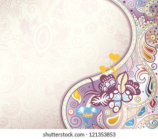 Abstract Lavender Floral Background