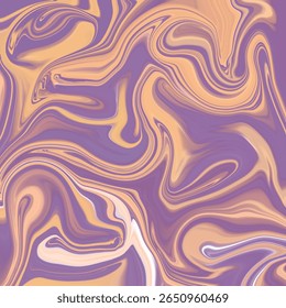 Abstrato lavanda e pêssego fluido redemoinho padrão com textura de mármore suave, perfeito para fundos e design criativo. Redemoinho, abstrato, textura, cor, fundo destaque.