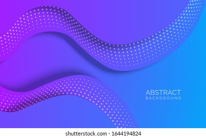 abstract layer background on gradient color pink and blue