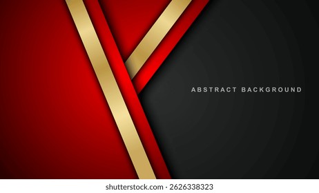 Abstract layer with overlapping gold lines on the background