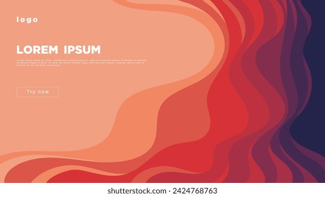 Abstract layered background in peach and purple tones.