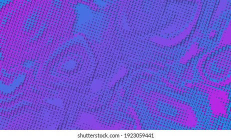 Abstract layered background with perforated smooth shapes. Flowing formes in gradient colors with shadow. Vector illustration