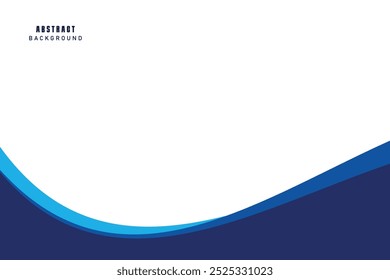 Abstrakte geschichtete blaue Wasserwelle Banner Vorlage. Präsentationsvorlage. EPS10