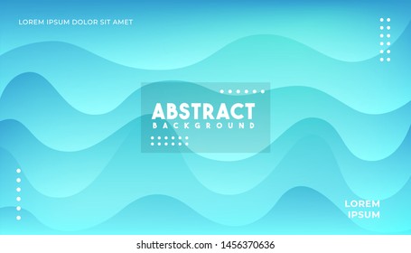 Abstract Layered Blue Wave Background