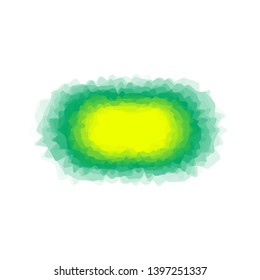 Abstract layered oval.Isolated on white background.  Vector illustration.