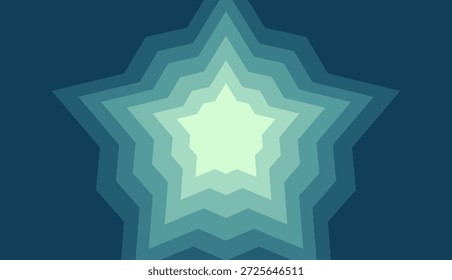 Fondo de corte de papel en capas abstracto con forma de estrella