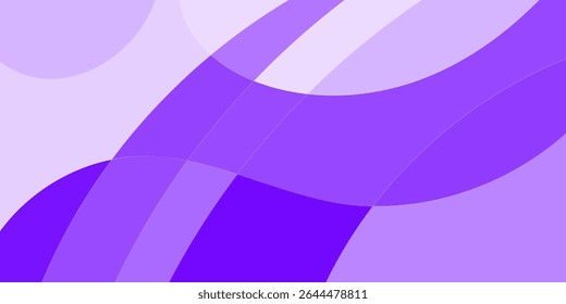 Abstract layered shapes in shades of purple and lavender (1)