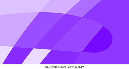 Abstract layered shapes in shades of purple and lavender