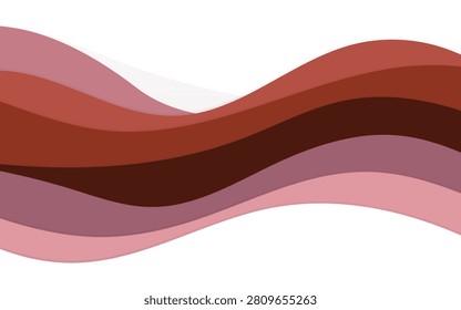 Abstract layered wave background with flowing red, burgundy, blush pink and muted mauve curves on a white backdrop, ideal for modern posters, wallpaper, fabric prints, packaging, website banners, branding and decorative surface design.