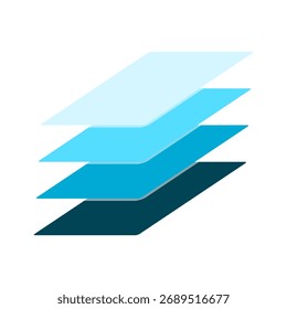 Abstract Layers Concept Illustration Design